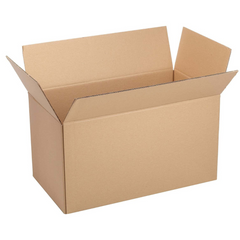 3 Ply Brown Corrugated Box for Packing (13.25X7.5X6 inches) - Pack of 20 Boxes