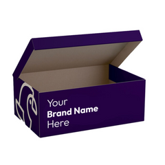 Branded Shoe Box with Gloss Lamination