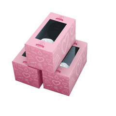 Multicolored Printed Corrugated Box with Window Cut