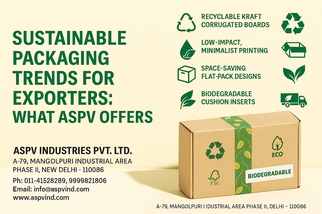 Sustainable Packaging Trends for Exporters: What ASPV Offers