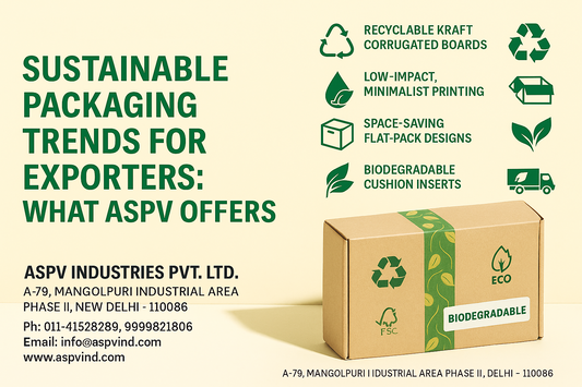 Sustainable Packaging Trends for Exporters: What ASPV Offers