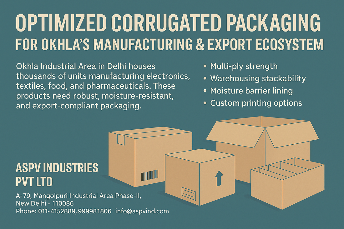 Optimized Corrugated Packaging for Okhla’s Manufacturing & Export Ecosystem