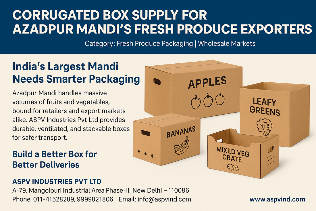 Corrugated Box Supply for Azadpur Mandi’s Fresh Produce Exporters