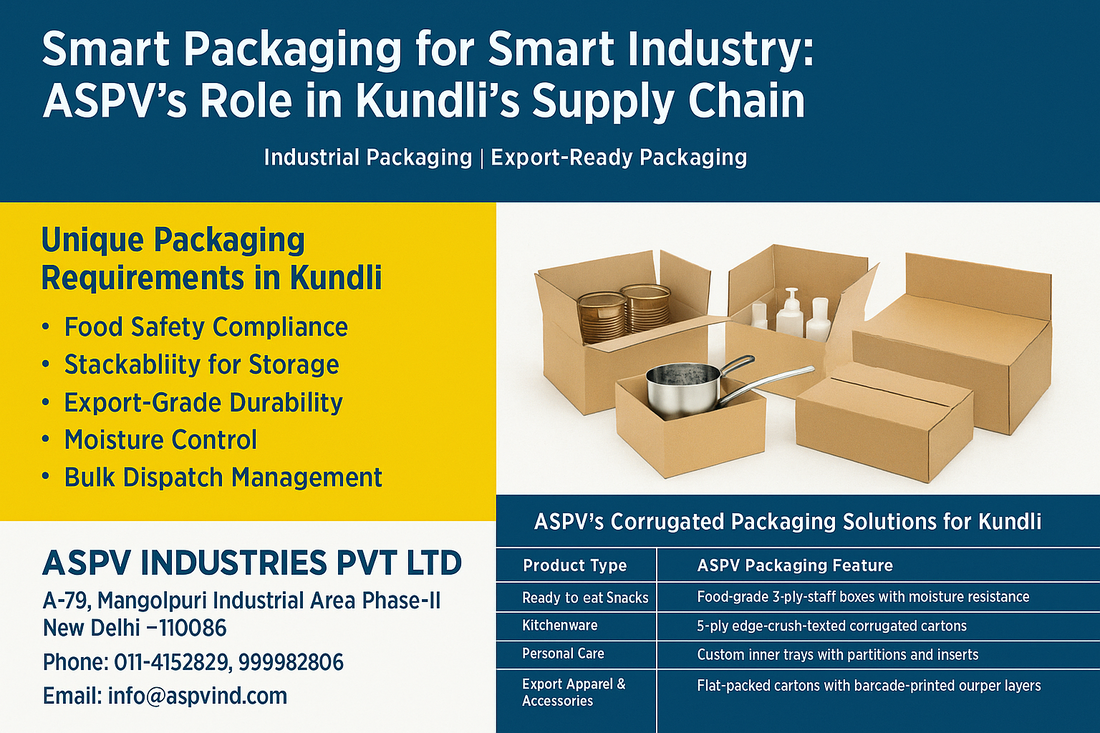 Smart Packaging for Smart Industry: ASPV’s Role in Kundli’s Supply Chain