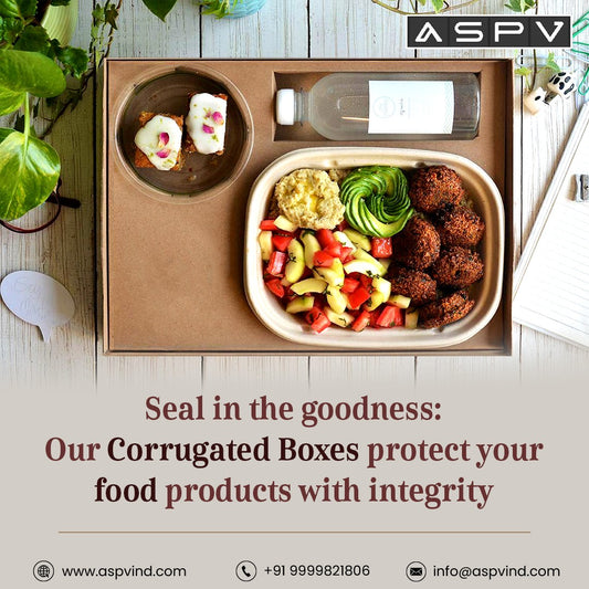 Seal the goodness with our corrugated box to protect your food products 