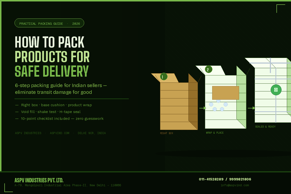 How to Pack Products Correctly for Safe Delivery — A Practical Guide for Indian Sellers