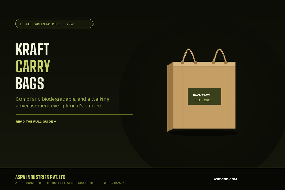 Kraft Paper Carry Bags — The Sustainable, Compliant Choice for Retail and D2C Packaging
