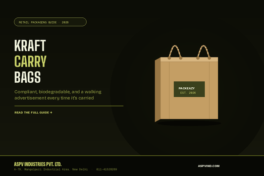 Kraft Paper Carry Bags — The Sustainable, Compliant Choice for Retail and D2C Packaging