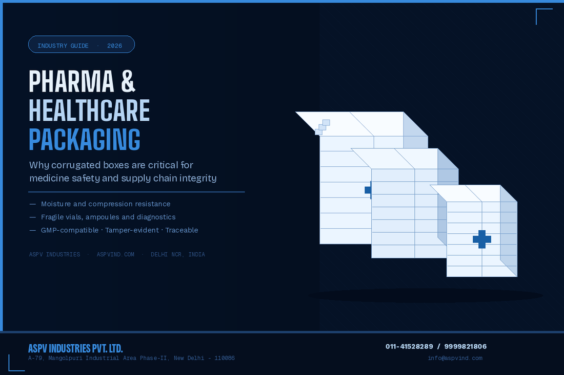 Why Corrugated Packaging is Critical for the Pharma and Healthcare Industry