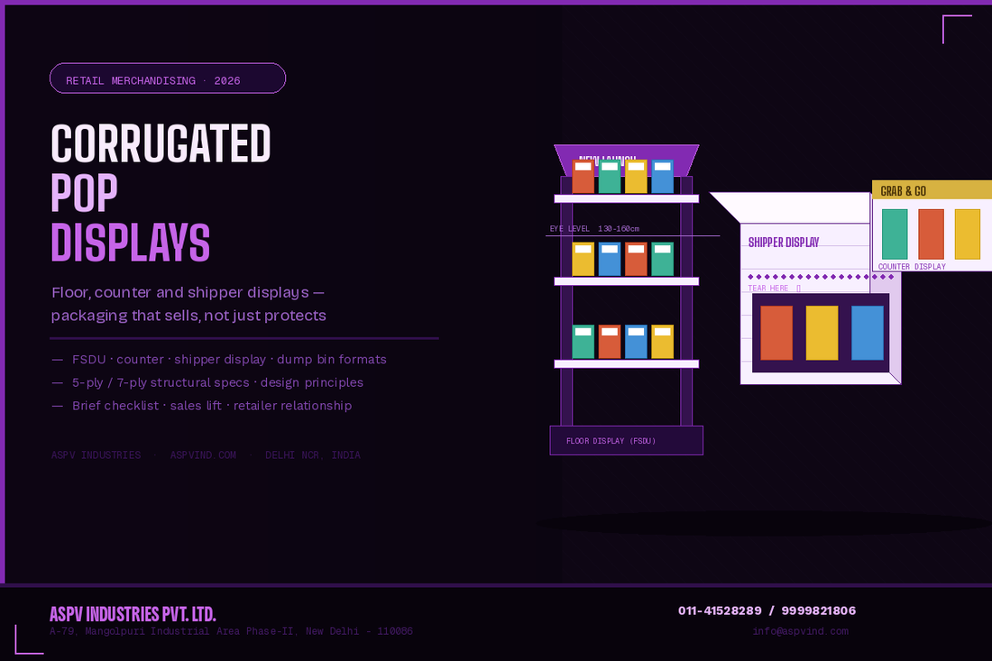 Corrugated POP Displays — Turning Packaging Into a Retail Merchandising Tool