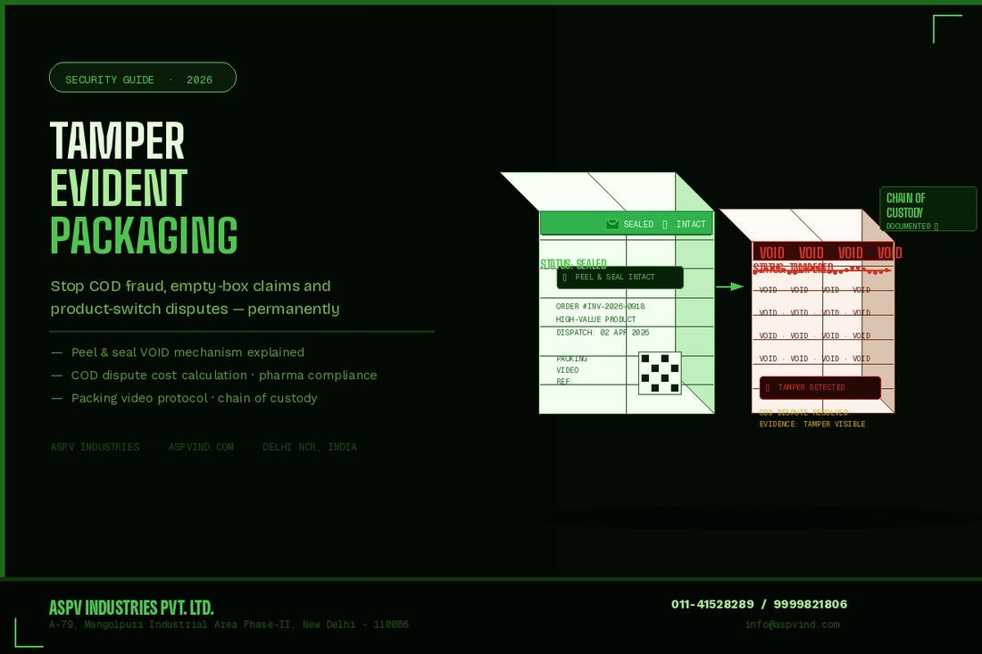 Tamper-Evident Packaging — How to Prevent COD Fraud and Protect Your E-Commerce Business