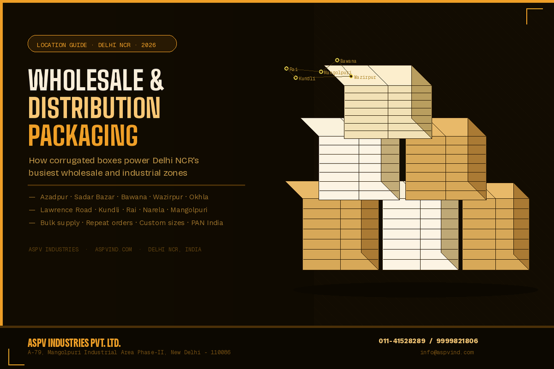 How Corrugated Boxes Support Wholesale and Distribution Businesses Across Delhi NCR