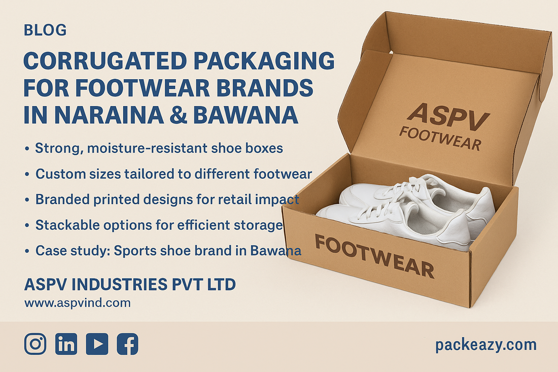 Corrugated Packaging for Footwear Brands in Naraina & Bawana