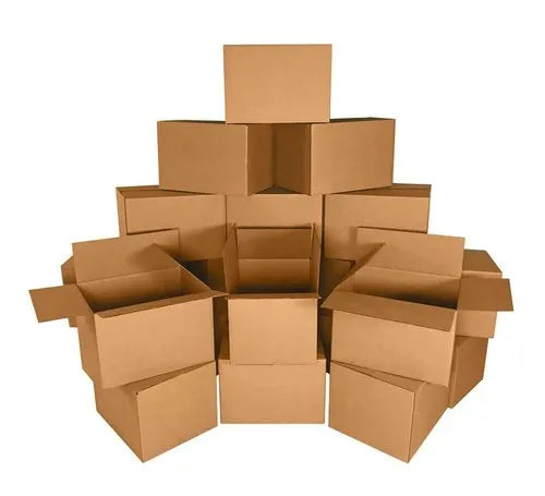 5 Ply Brown Corrugated Box for Packing - (13.25X7.5X6 inches) - Pack of 5 Boxes