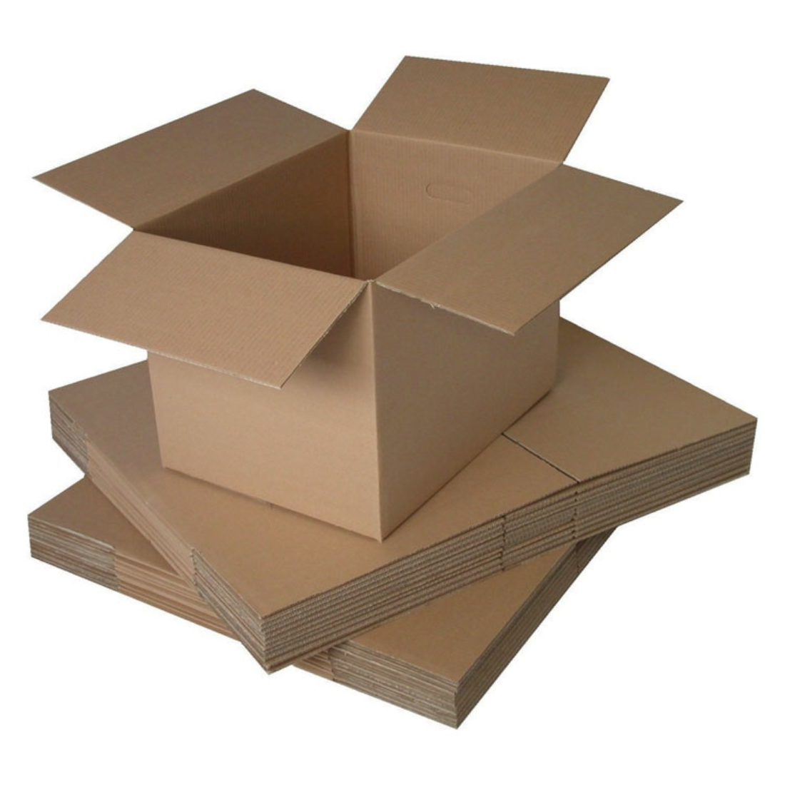 3 Ply Brown Corrugated Box For Packing (10.23X9.44X1 inches) - Pack of 25 Boxes