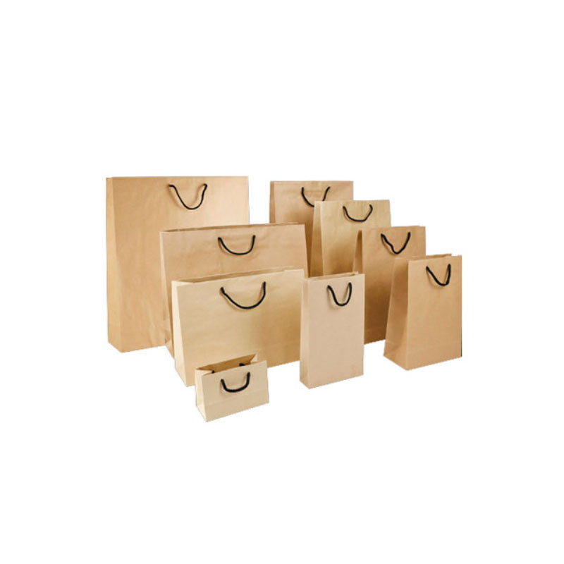 Brown Kraft Paper Carry Bag – Flat Handle (120 GSM)