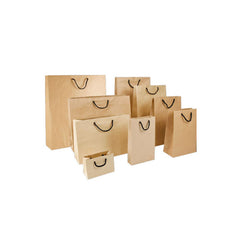 Brown Kraft Paper Carry Bag – Flat Handle (120 GSM)
