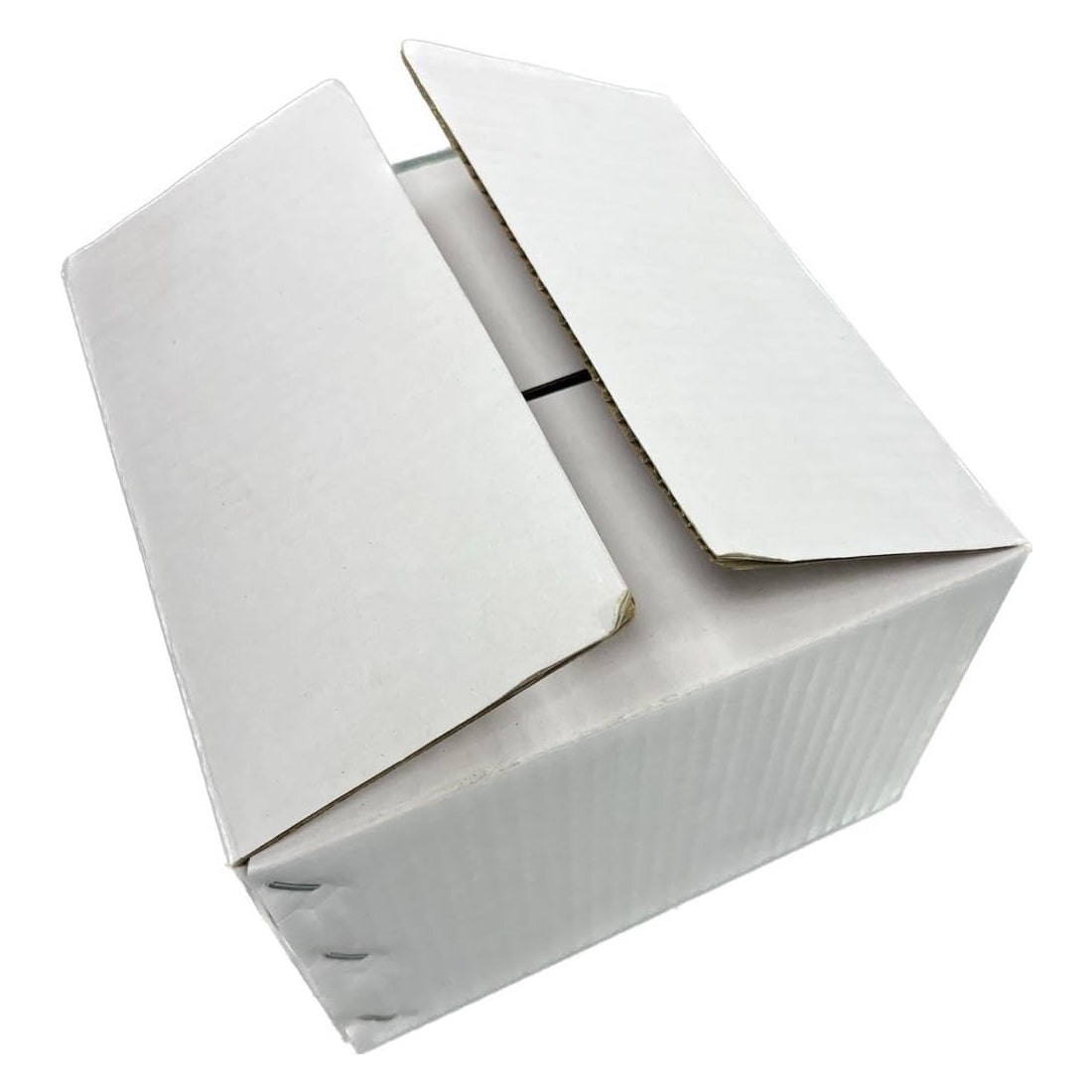 3 Ply White Corrugated Box for Packing (8X7.7X5.5 inches) - Pack of 25 Boxes