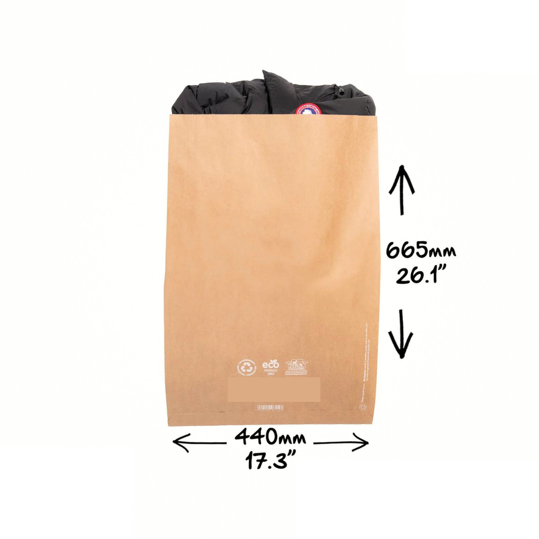 LB7 - GST | Gusseted paper mail bag - eco-conscious fashion brands looking to reduce plastic in their line-up (PACK OF 50)