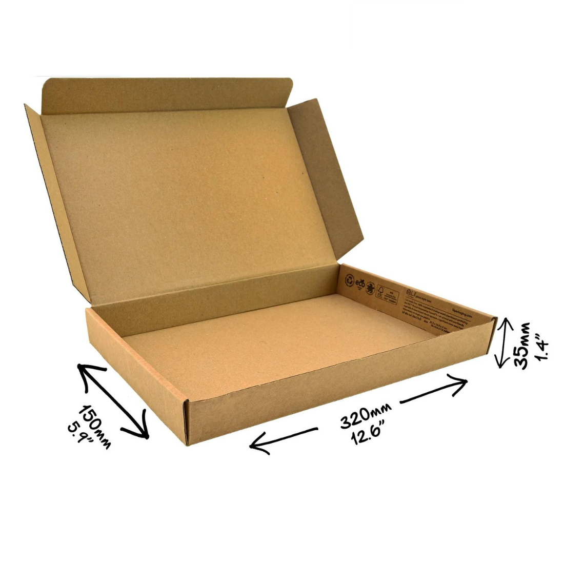 Cardboard Postal Box - 32x15x3.5cm  (PACK OF 50)