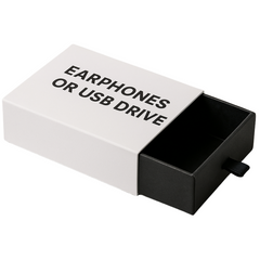 Earphone or USB Drive Slide-Out Box