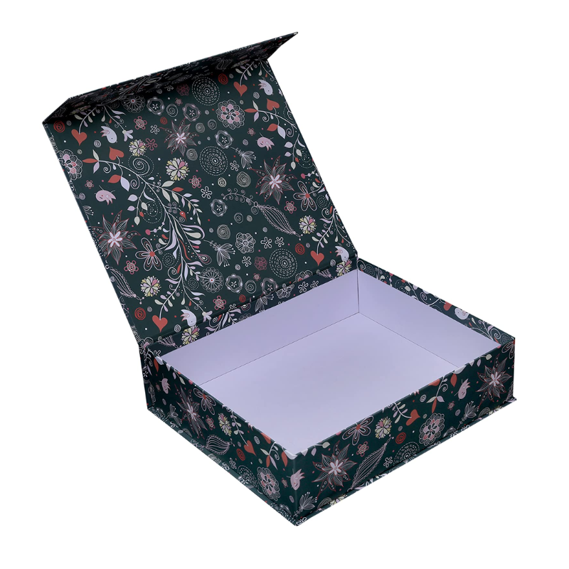 Multicolored Printed Gift Box with Magnetic Closure