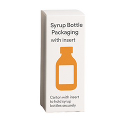 Syrup Bottle Packaging with Insert